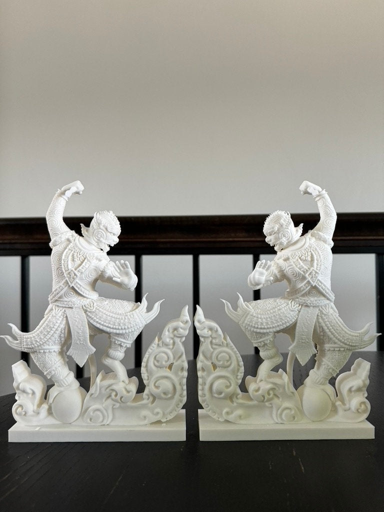 Handcrafted 3D Printed Cambodian Hanuman Statue
