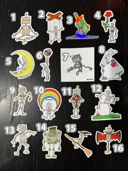 CutBots Vinyl Stickers — Choose 1–10 — photo 1