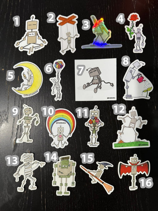 CutBots Vinyl Stickers — Choose 1–10 — photo 1