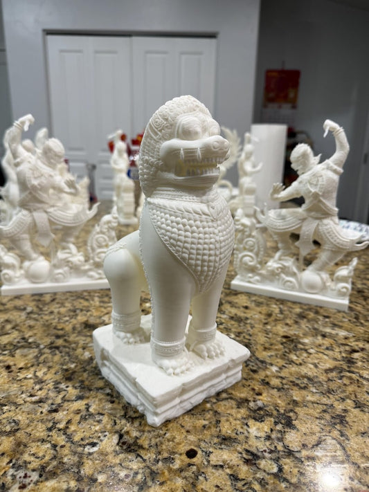 Khmer Guardian Lion Statue — photo 1