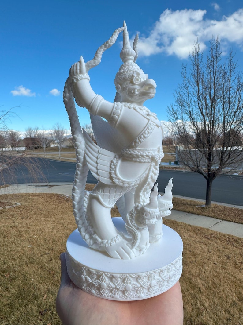 Garuda Defeating Two Nagas Statue — Museum Tribute — photo 1
