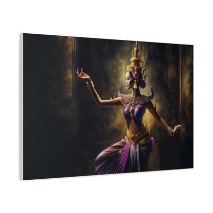 Purple & Gold Apsara Dancer Canvas Print — photo 2