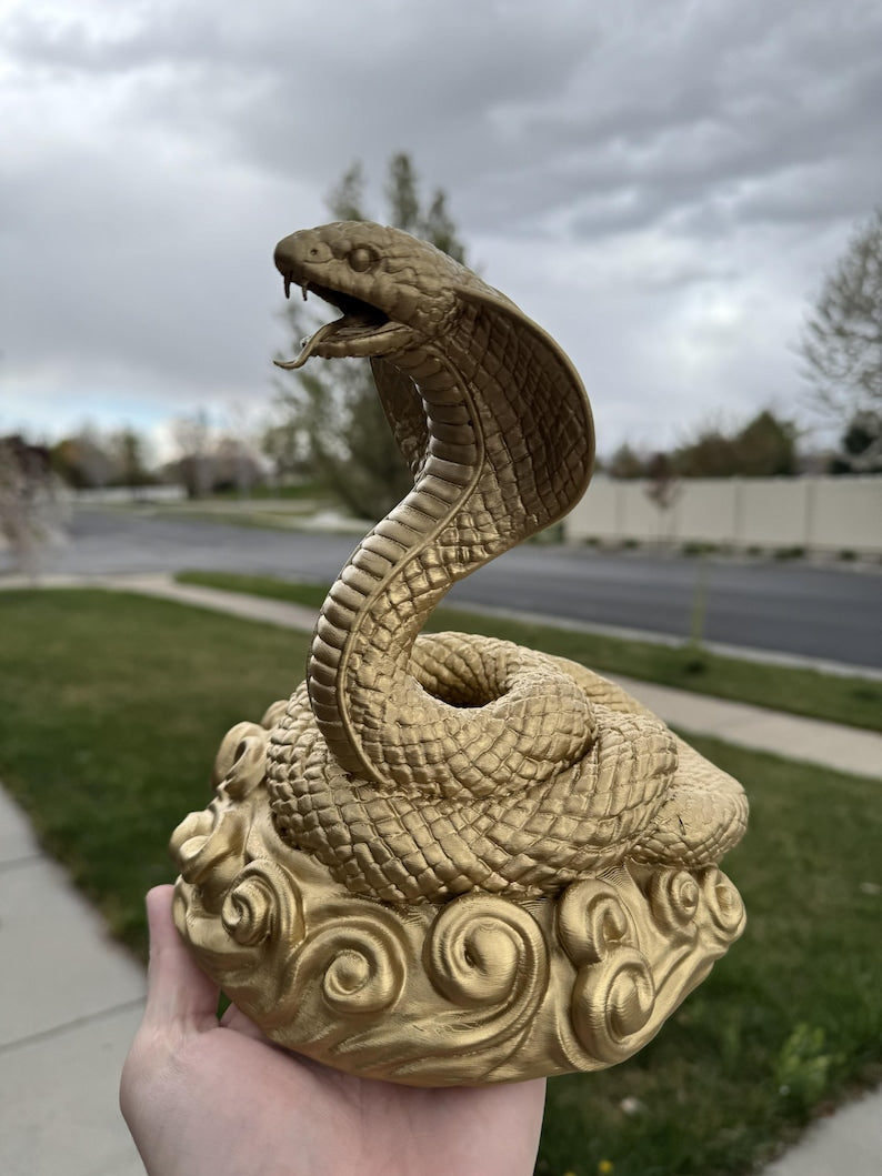 Khmer Zodiac Snake Statue — photo 1