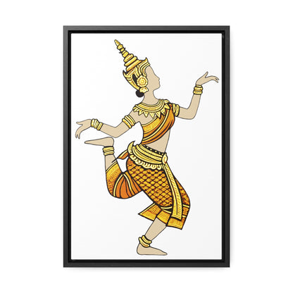 Cambodian Apsara Dancer Framed Canvas — product view 1