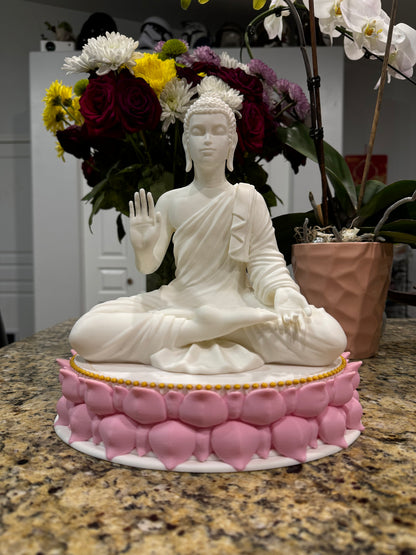Protection Buddha Statue — Optional Lotus Base — product view 1
