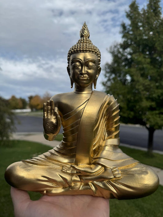 Techo Airport Buddha replica in gold